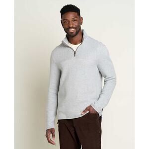 Toad & Co Moonwake 1/4 Zip Pullover Heather Grey Men's XXL NWT